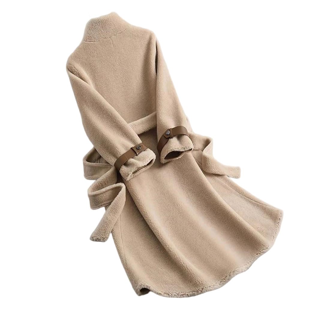 Mid-Length Wool Winter Coat