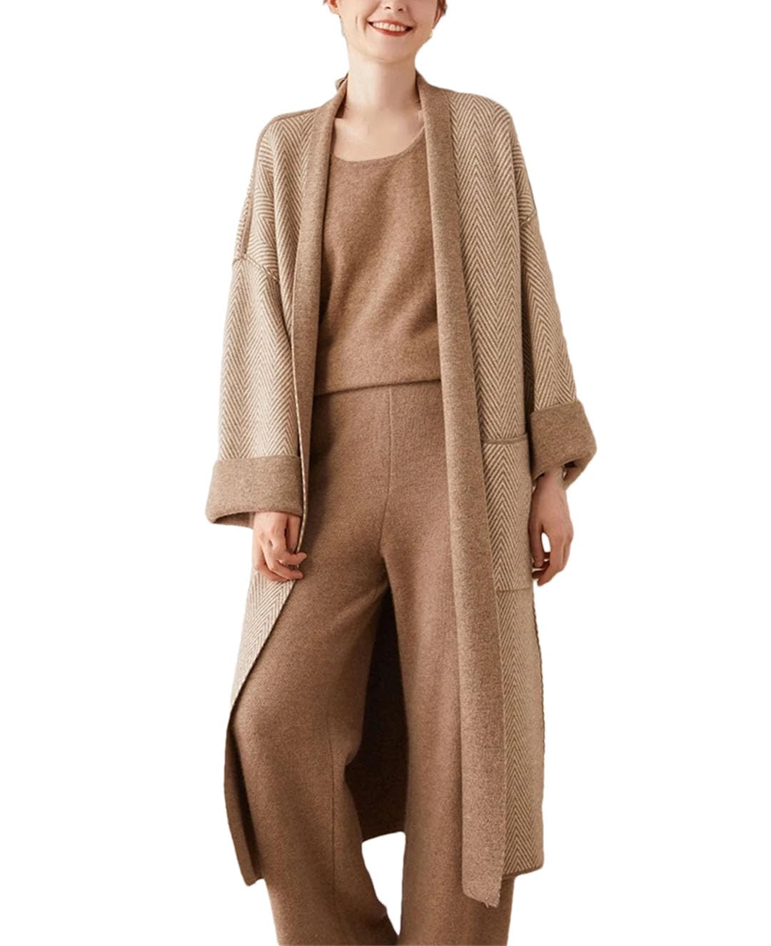 Long Sleeve Knit Cardigan Sweater