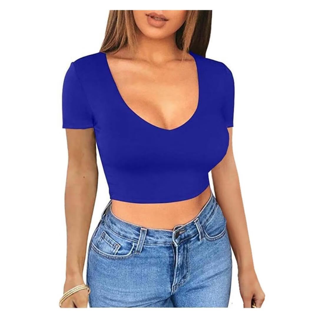 Slim Fit Crop Short Sleeve Tee
