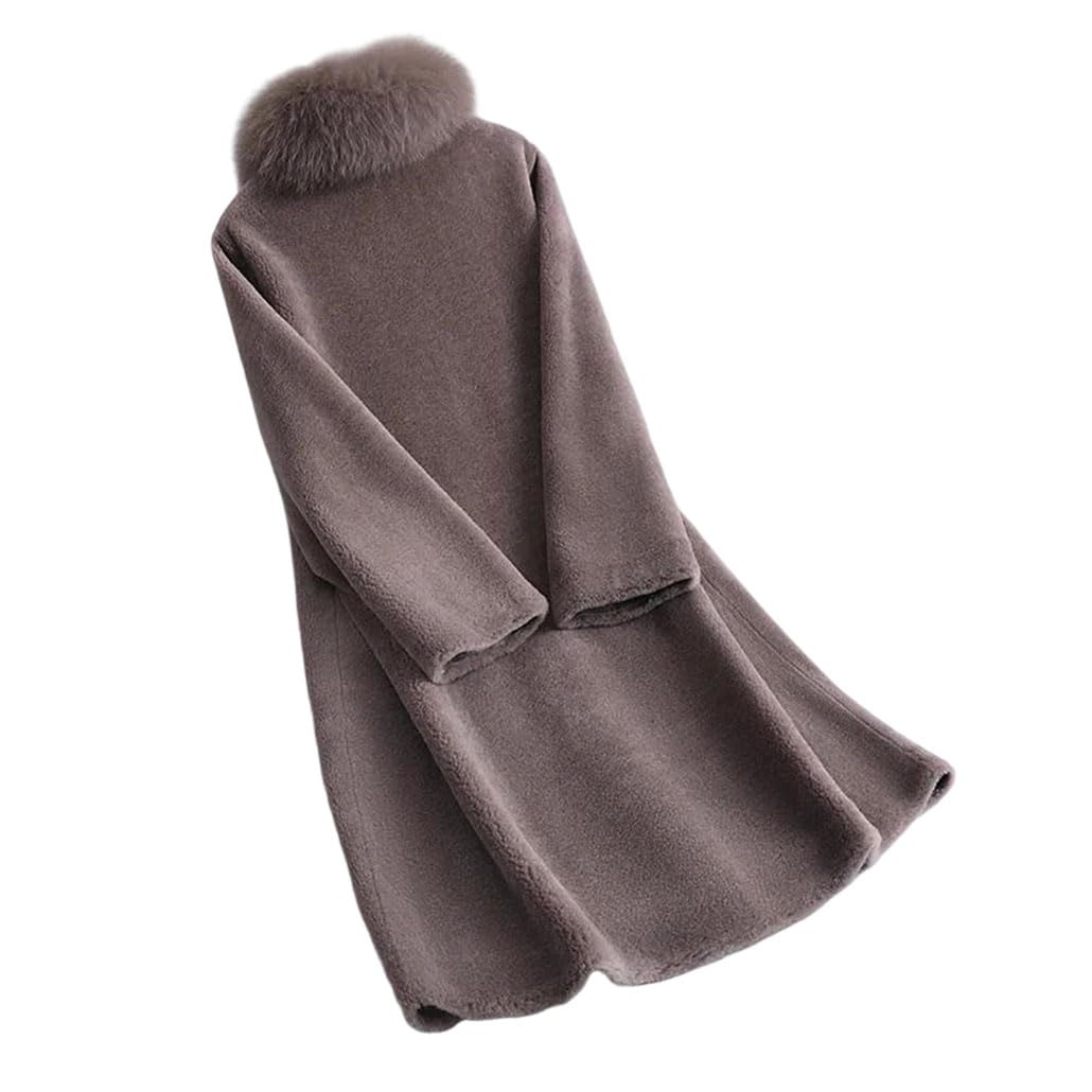 Collar Long Wool Coat