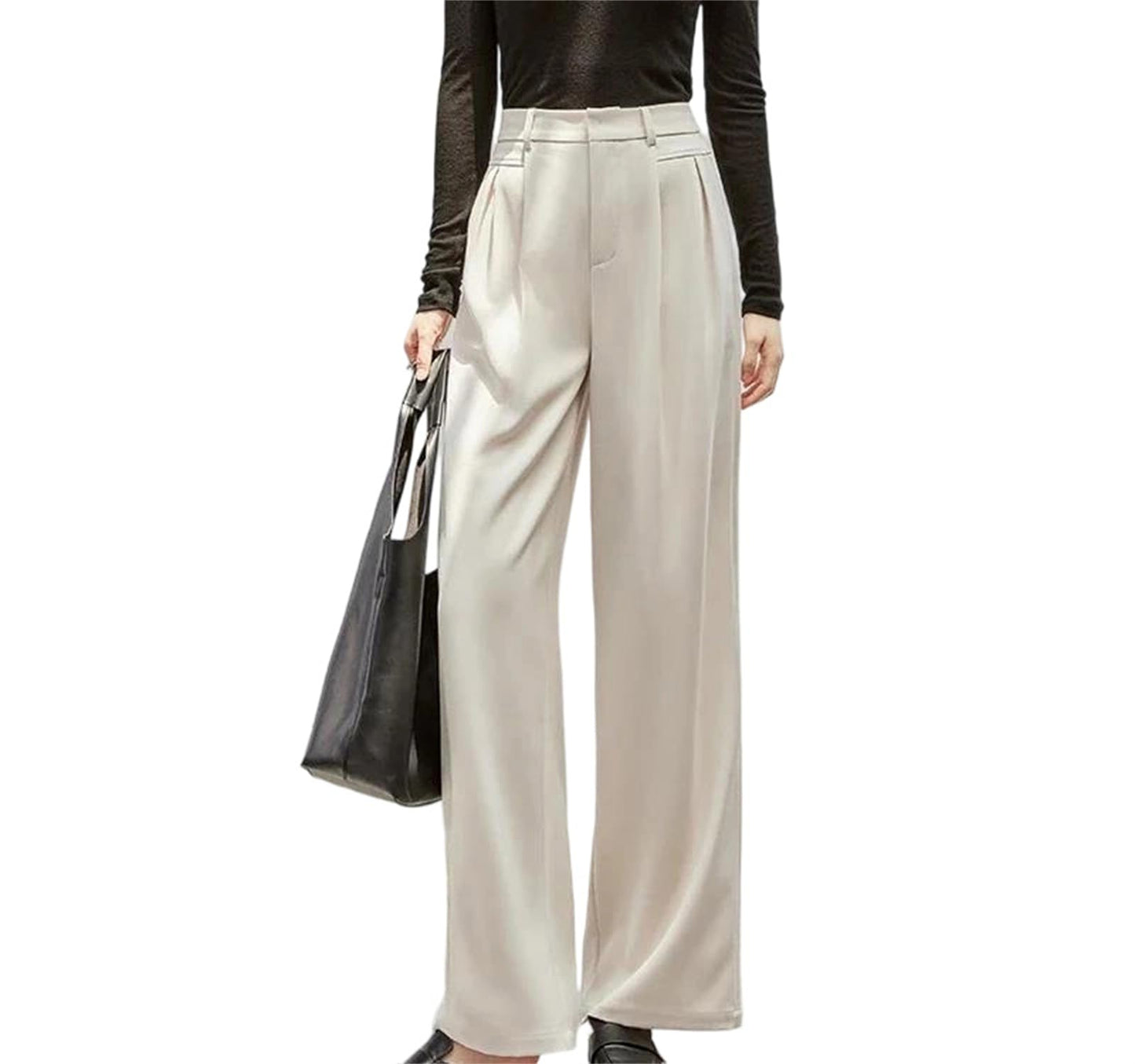Wide Leg Full Length Straight Pants