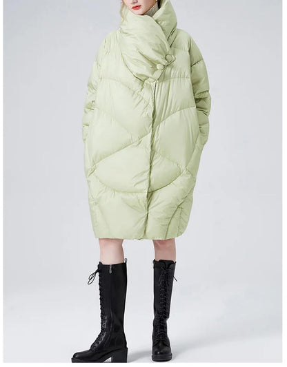 Winter Hooded Down Parka Long Coat