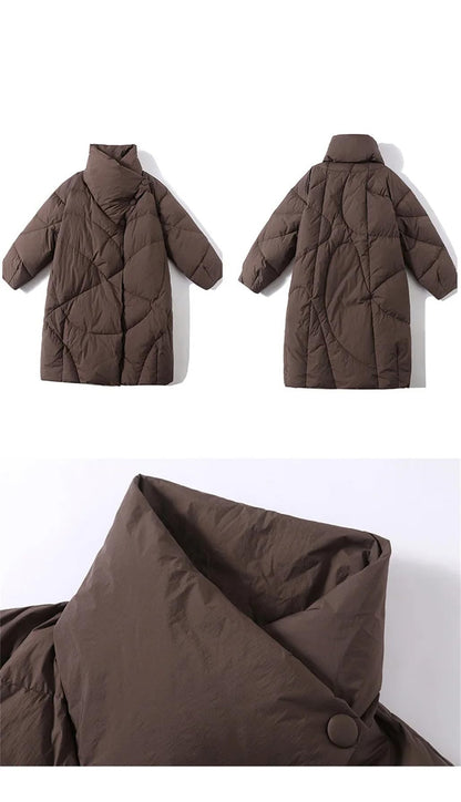 Winter Hooded Down Parka Long Coat