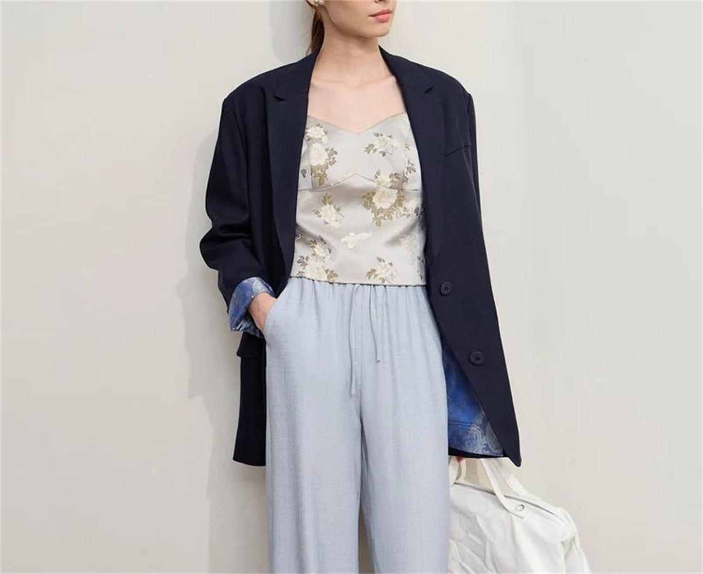 Loose Single-Breasted Blazer Jacket