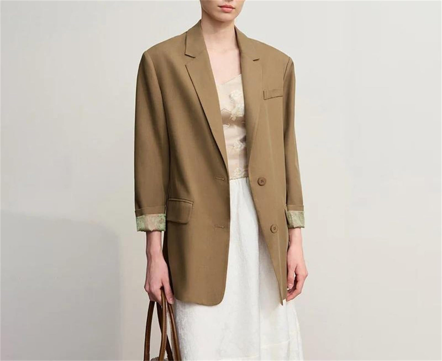 Loose Single-Breasted Blazer Jacket