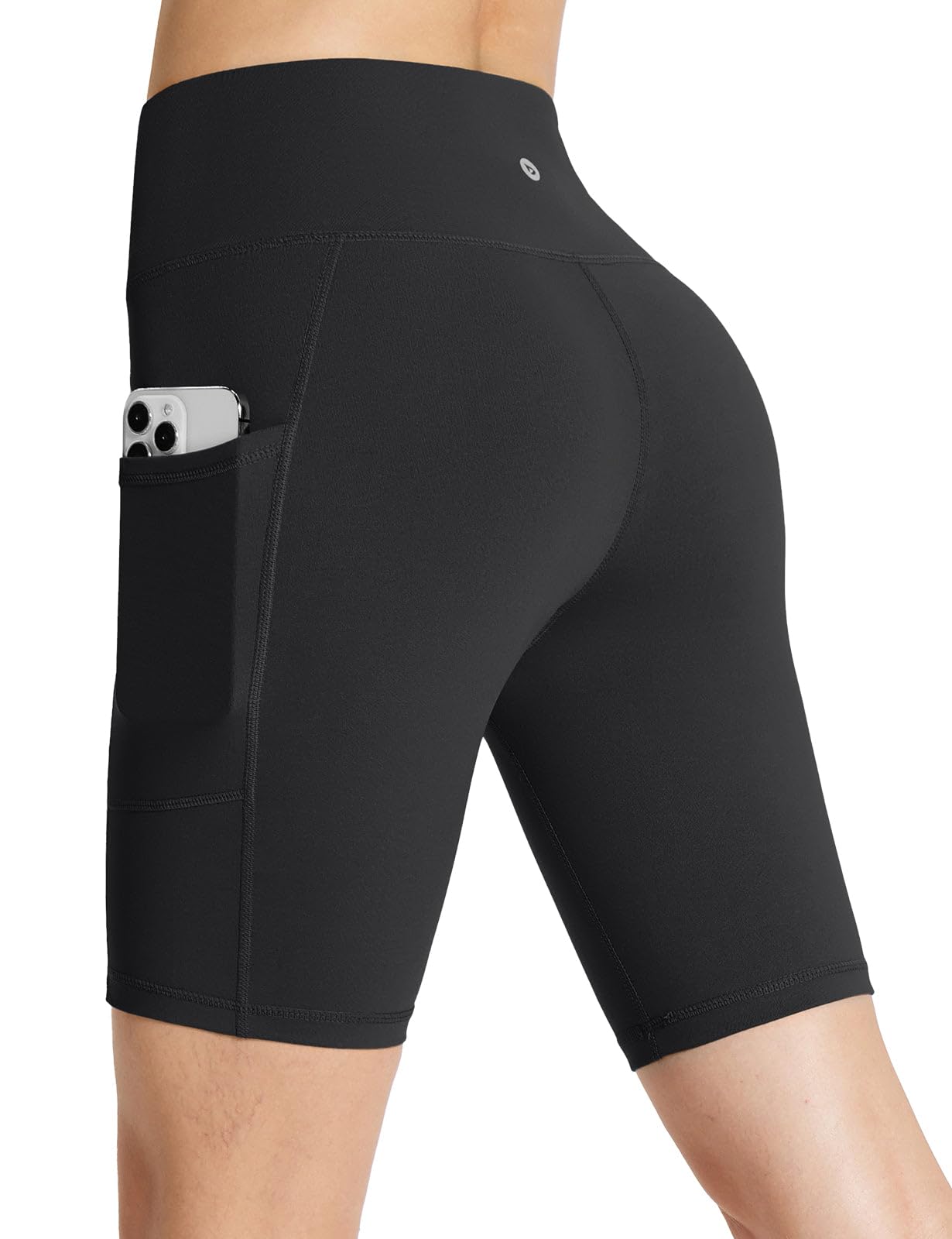 High Waist Biker Compression Shorts with Pockets