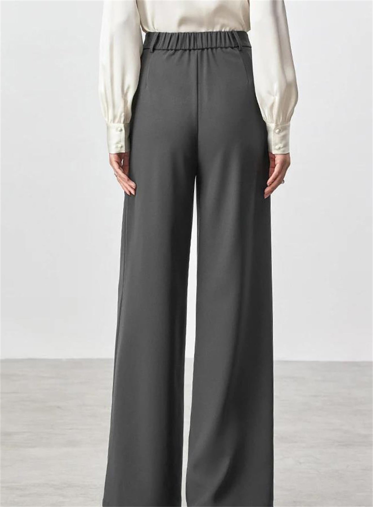 Wide Leg Full Length Straight Pants