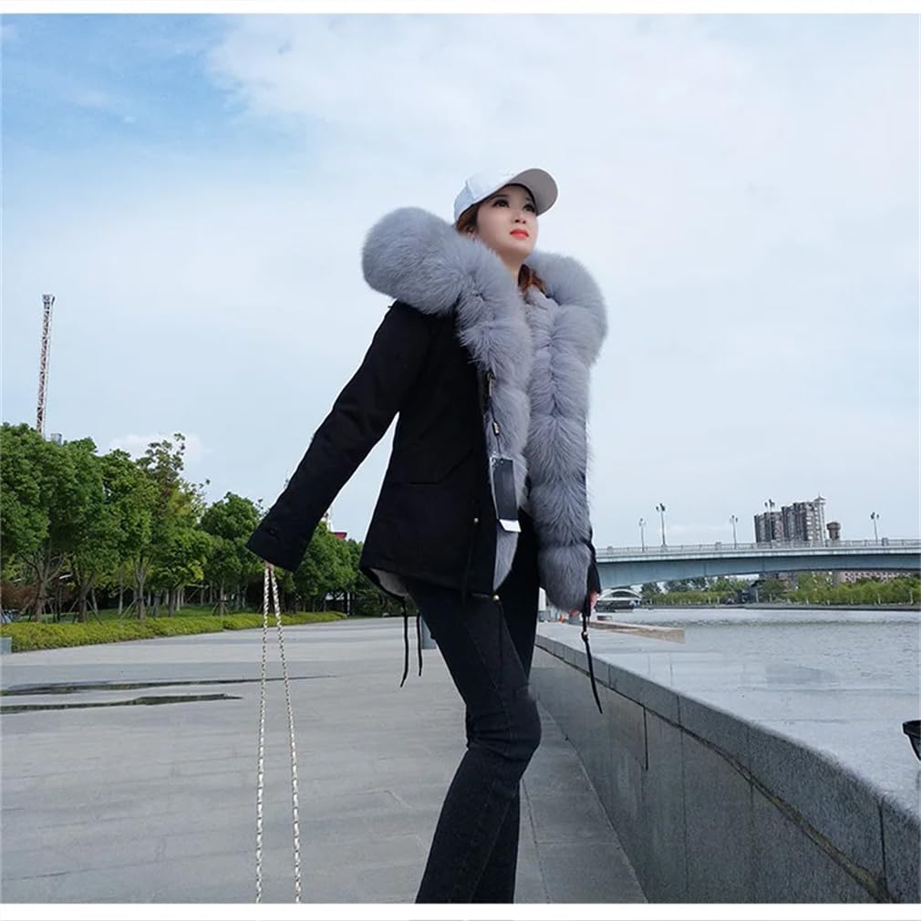 Faux Fur Collar Winter Coat