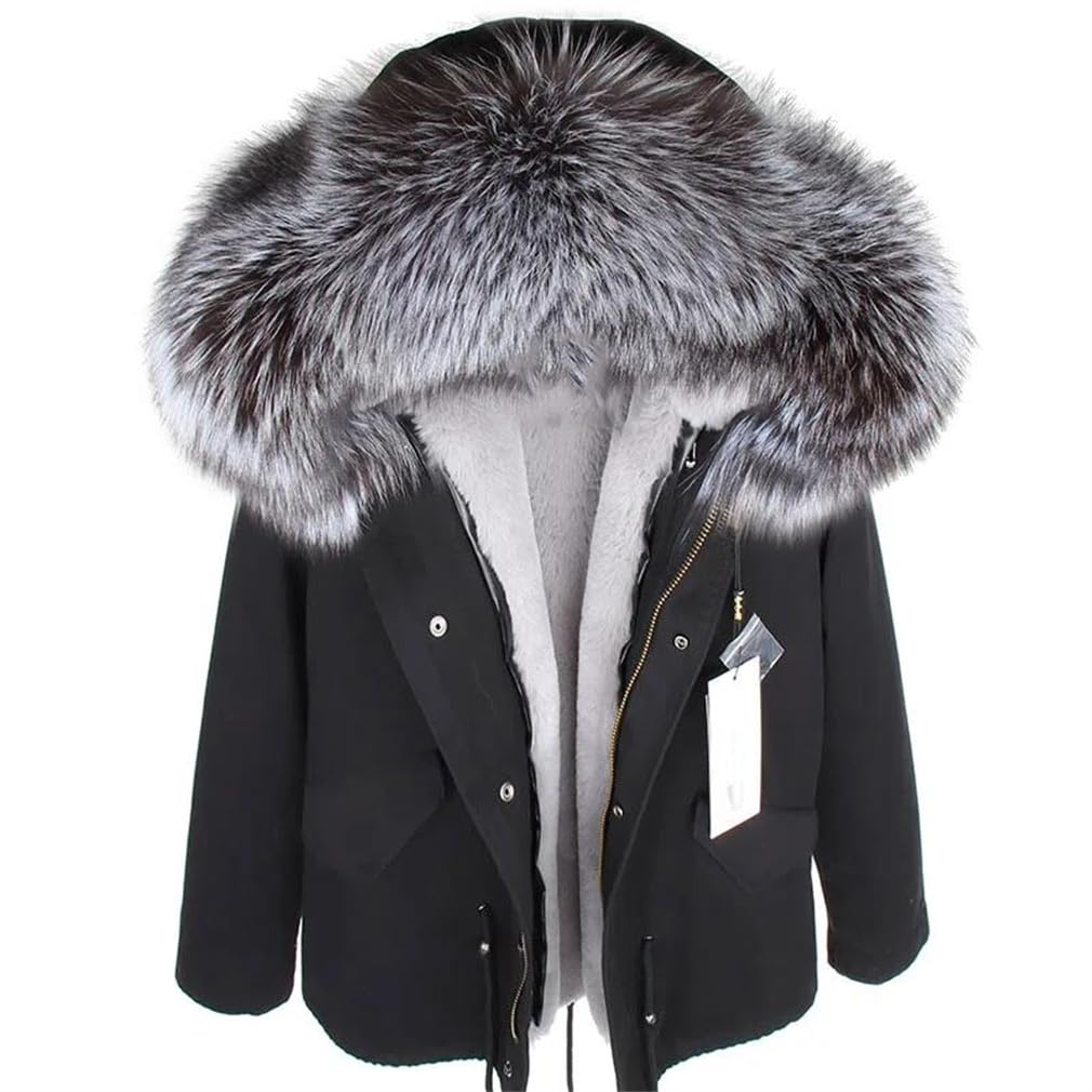 Faux Fur Collar Winter Coat