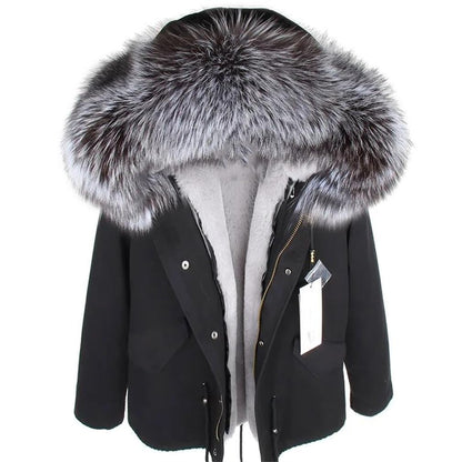 Faux Fur Collar Winter Coat