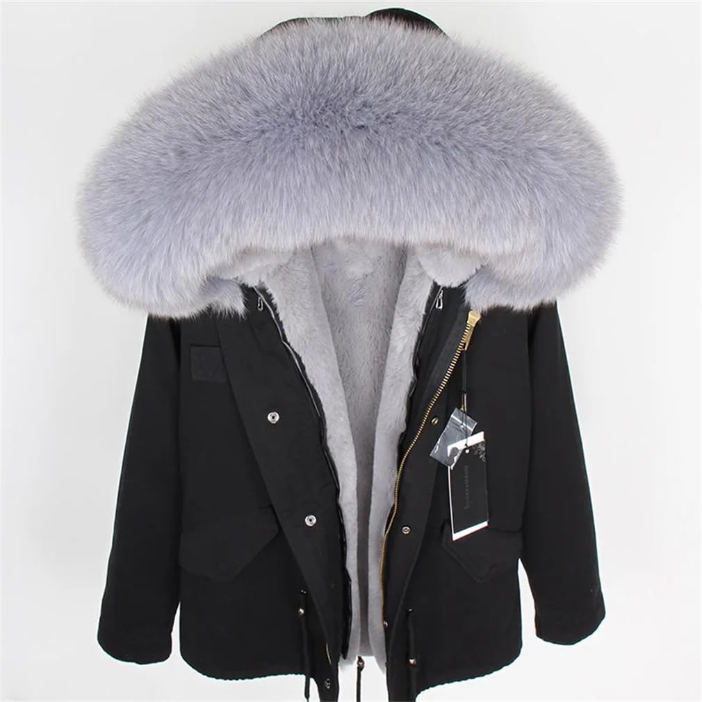 Faux Fur Collar Winter Coat