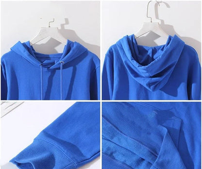 Loose Fit Long Sleeve Hoodie Sweatshirt
