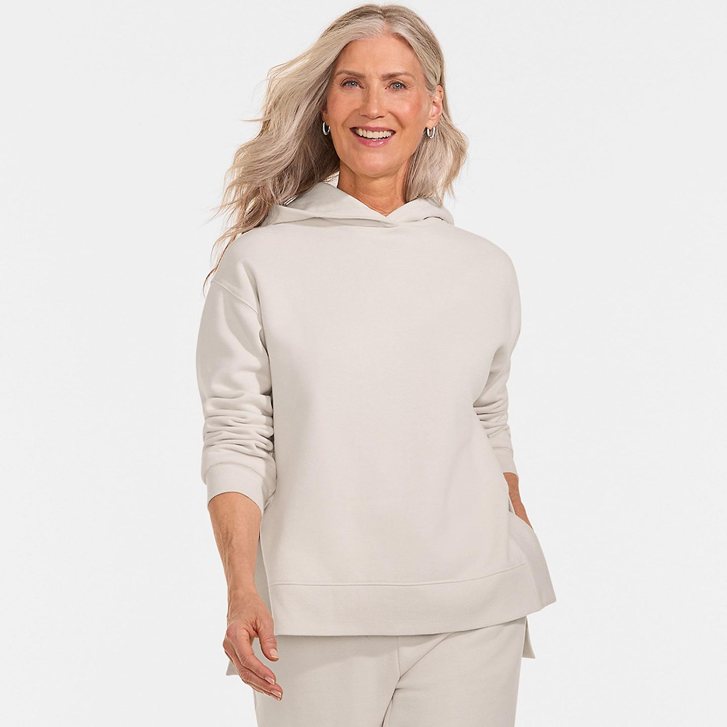 Hooded Tunic Sweatshirt
