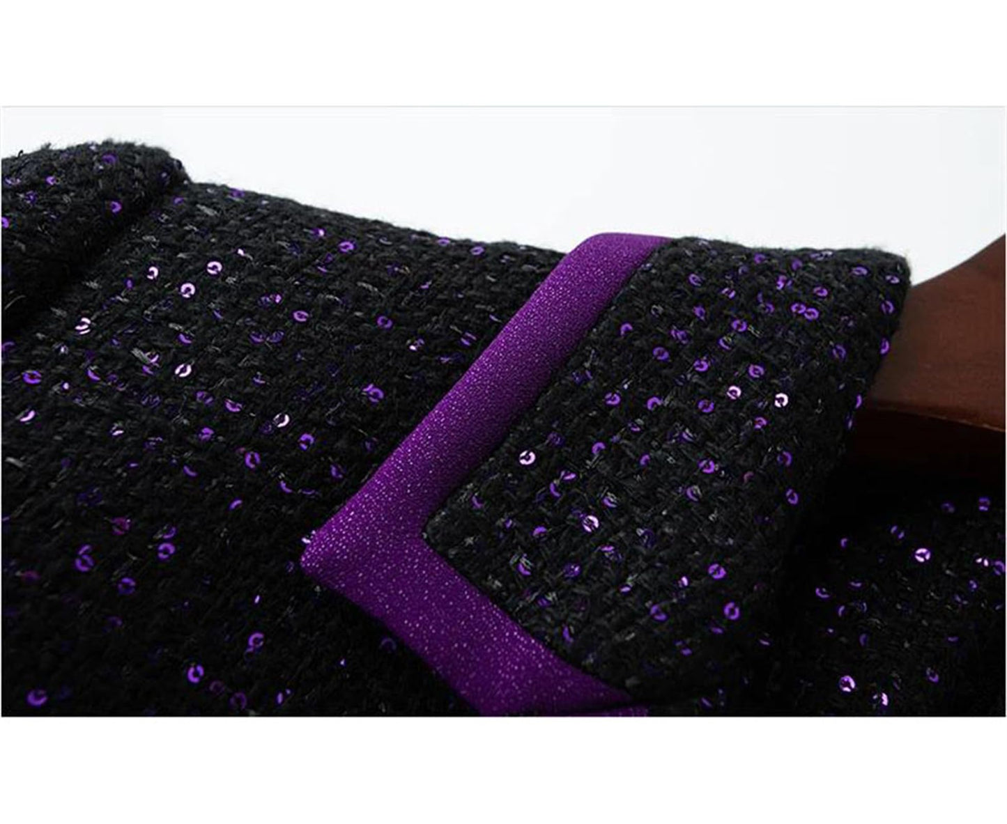 Sequined Tweed Midi Dress