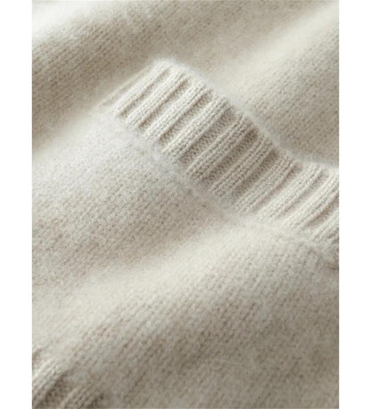 Single-Breasted Cashmere V-Neck Cardigan Sweater