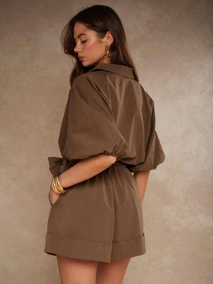 Bat-Wing Sleeve Summer Jumpsuit