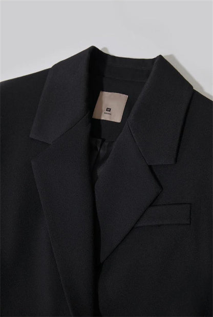 Slim Fit Vintage Long Blazer Coat