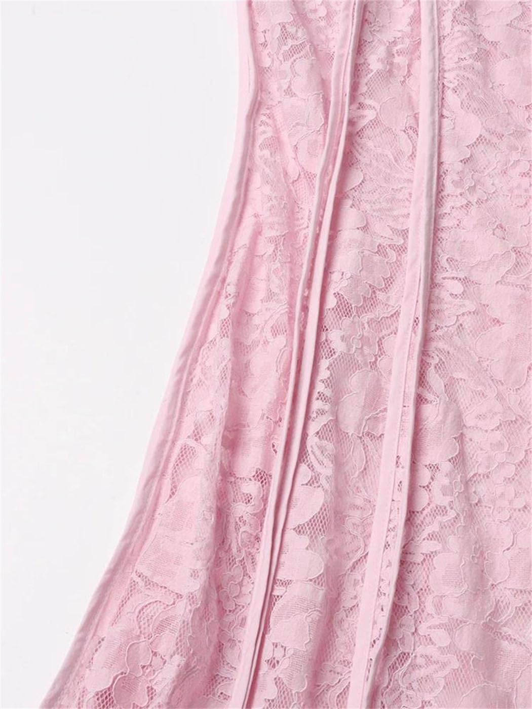 Stand Collar Flare Sleeve Embroidered Waist Dress
