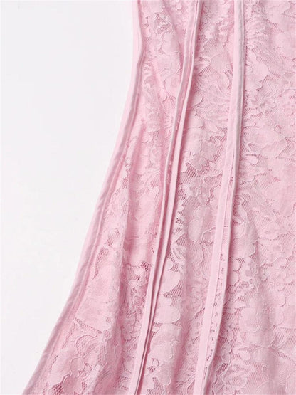 Stand Collar Flare Sleeve Embroidered Waist Dress