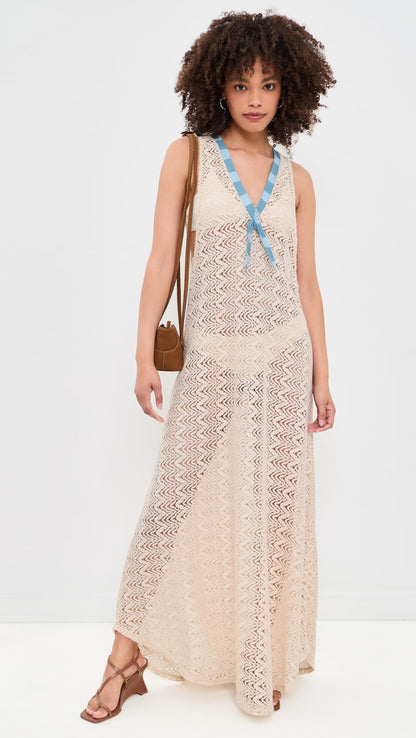 Lace Crochet Maxi Dress