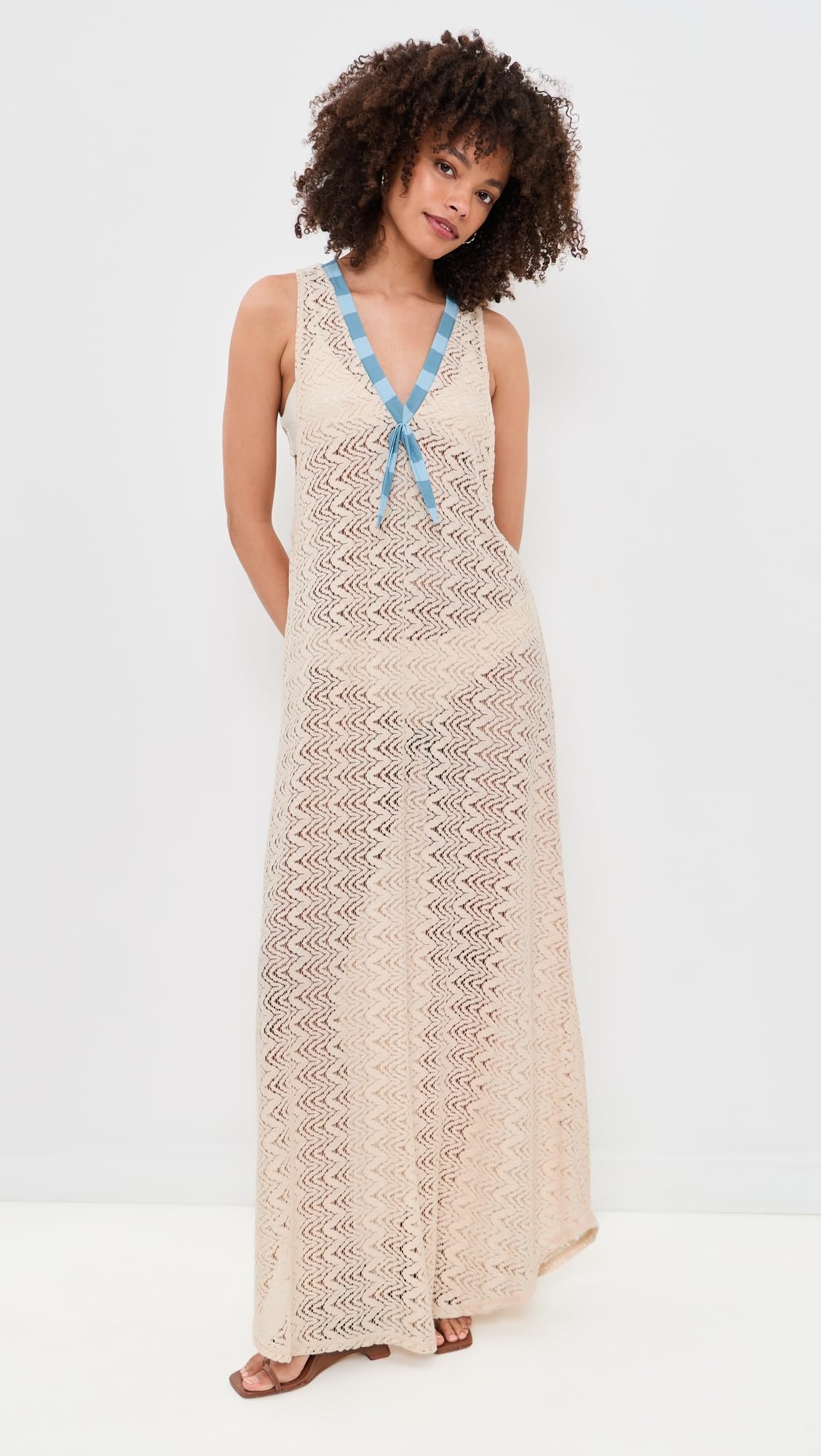 Lace Crochet Maxi Dress