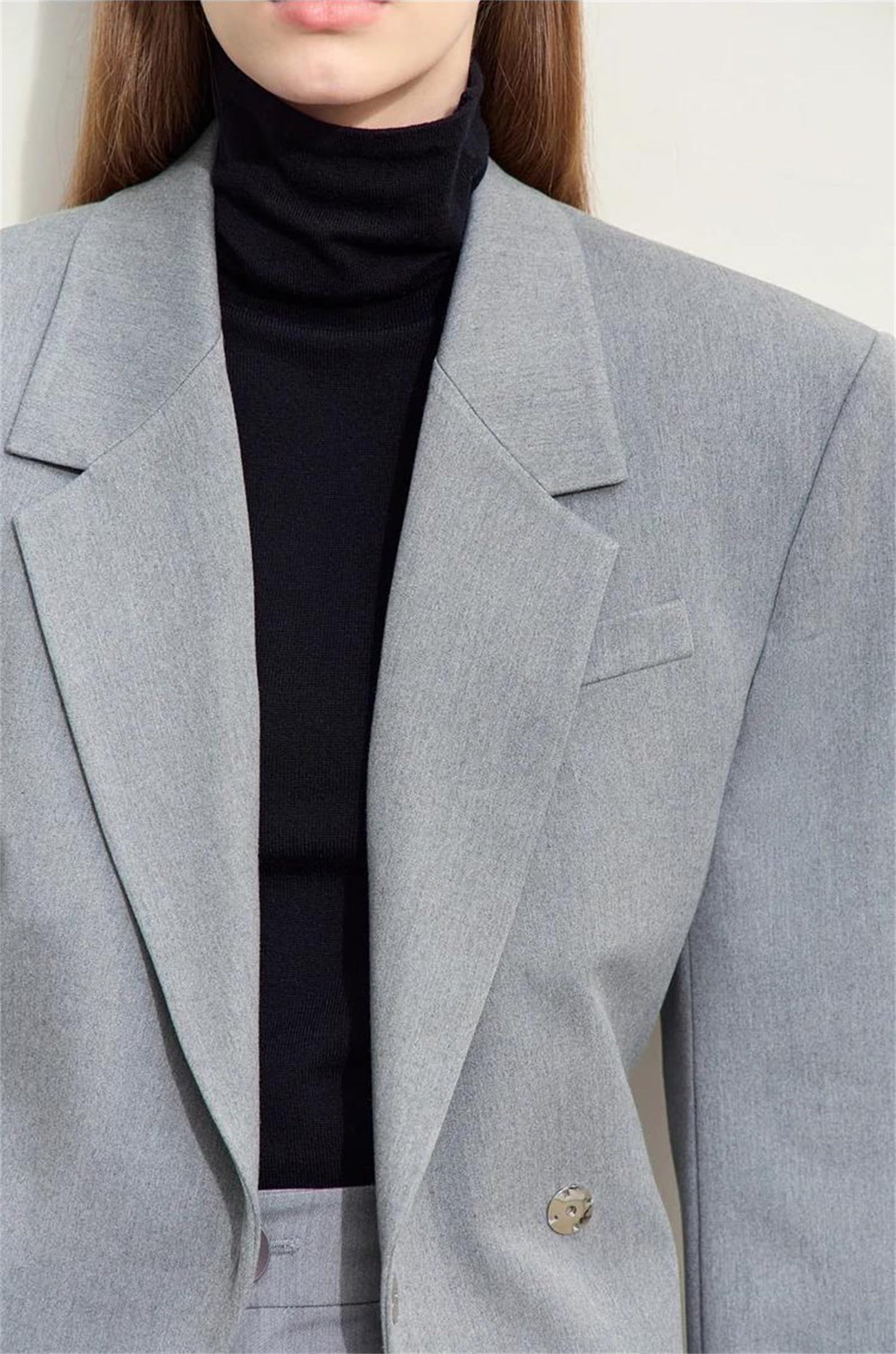 Slim Fit Vintage Long Blazer Coat