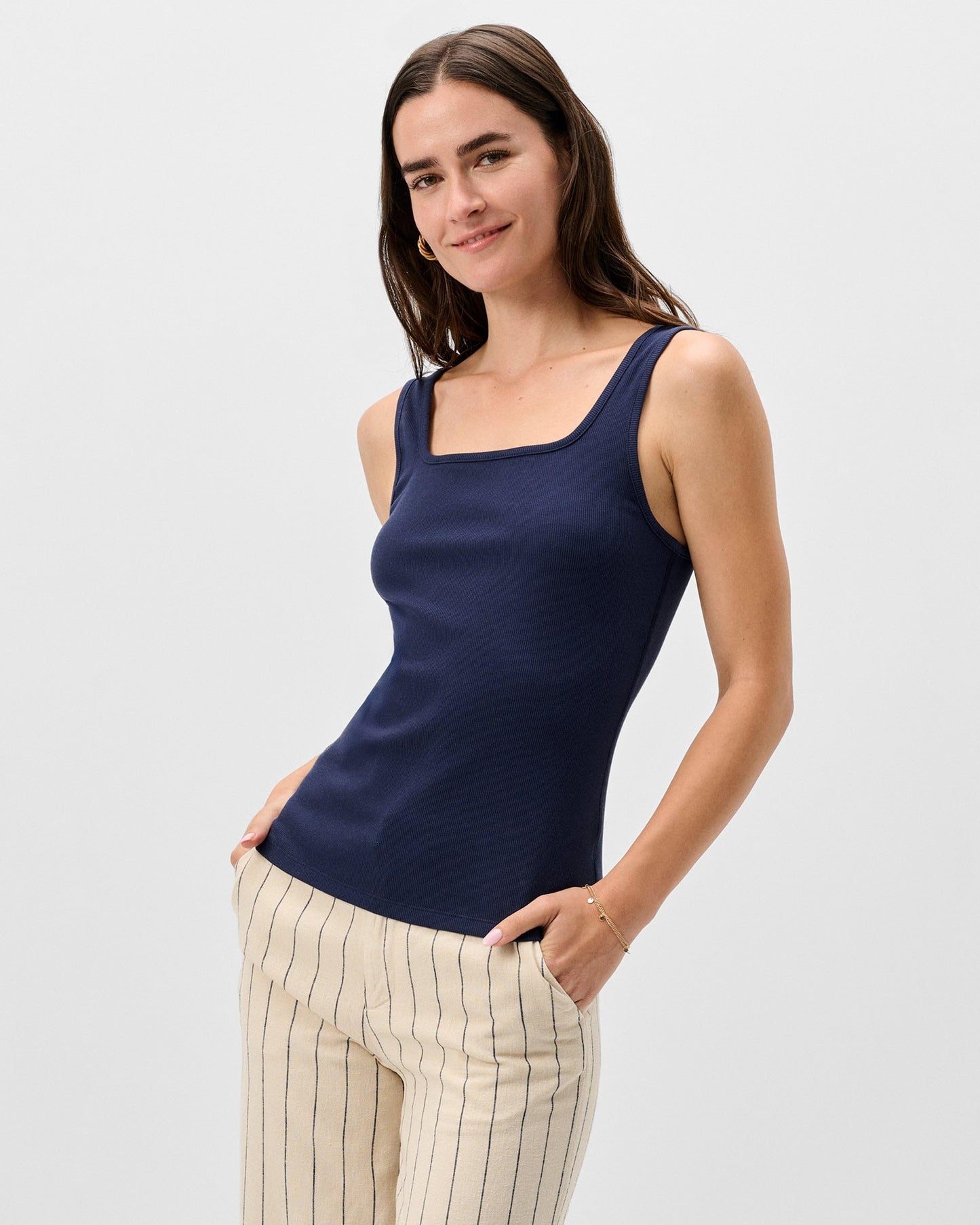 Cotton Blend Tank Top