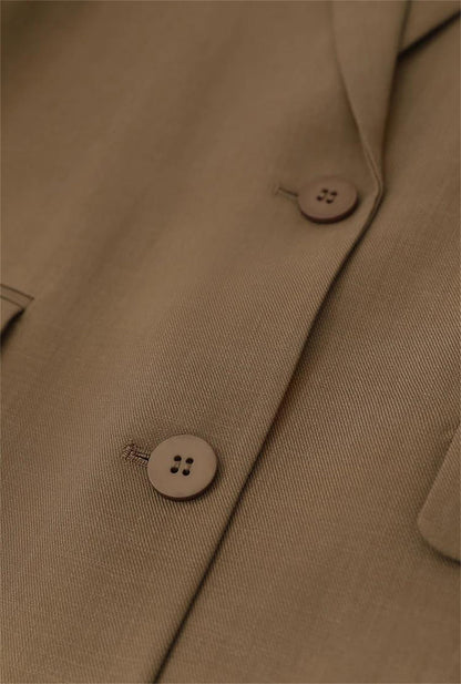 Loose Single-Breasted Blazer Jacket